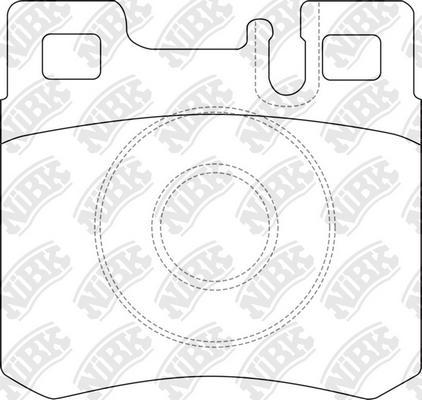 NiBK PN0006 - Kit de plaquettes de frein, frein à disque cwaw.fr