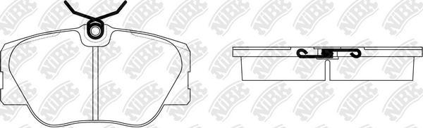 NiBK PN0001 - Kit de plaquettes de frein, frein à disque cwaw.fr