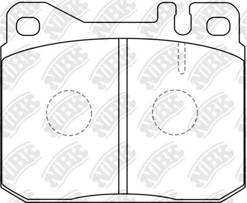 NiBK PN0003 - Kit de plaquettes de frein, frein à disque cwaw.fr