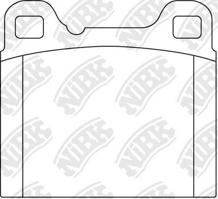 NiBK PN0007 - Kit de plaquettes de frein, frein à disque cwaw.fr