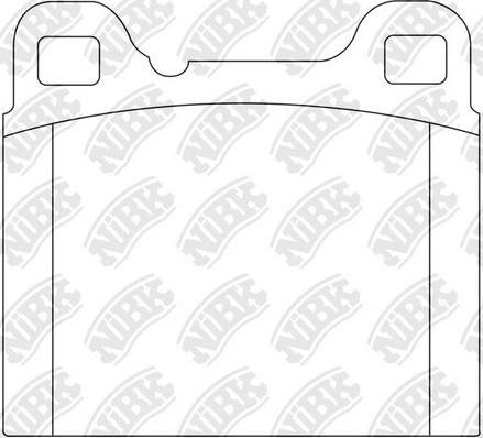 NiBK PN0007 - Kit de plaquettes de frein, frein à disque cwaw.fr