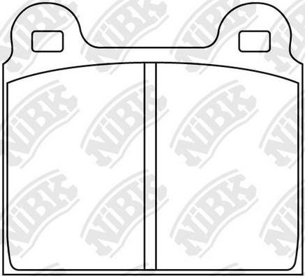 NiBK PN0015 - Kit de plaquettes de frein, frein à disque cwaw.fr