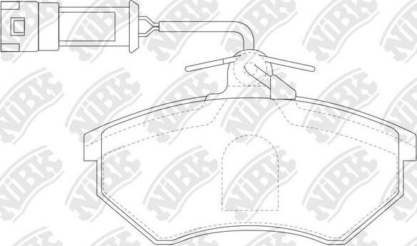 NiBK PN0018W - Kit de plaquettes de frein, frein à disque cwaw.fr