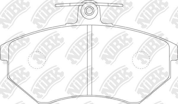 NiBK PN0018 - Kit de plaquettes de frein, frein à disque cwaw.fr