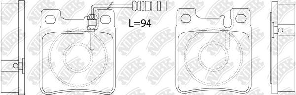 NiBK PN0030W - Kit de plaquettes de frein, frein à disque cwaw.fr