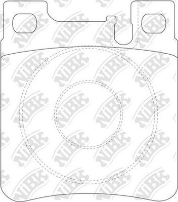 NiBK PN0030 - Kit de plaquettes de frein, frein à disque cwaw.fr