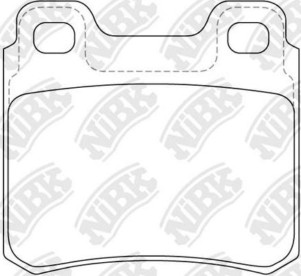 NiBK PN0032 - Kit de plaquettes de frein, frein à disque cwaw.fr