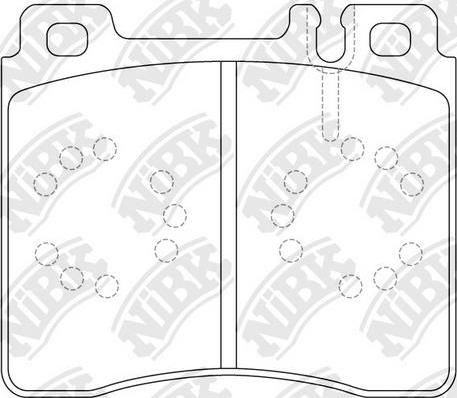 NiBK PN0029 - Kit de plaquettes de frein, frein à disque cwaw.fr