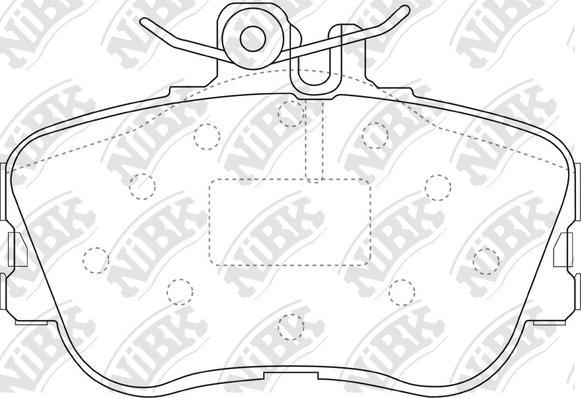 NiBK PN0025 - Kit de plaquettes de frein, frein à disque cwaw.fr