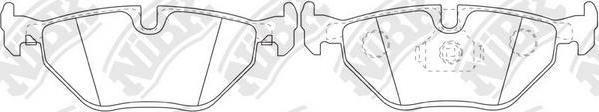 NiBK PN0028W - Kit de plaquettes de frein, frein à disque cwaw.fr