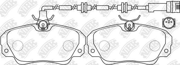 NiBK PN0022W - Kit de plaquettes de frein, frein à disque cwaw.fr