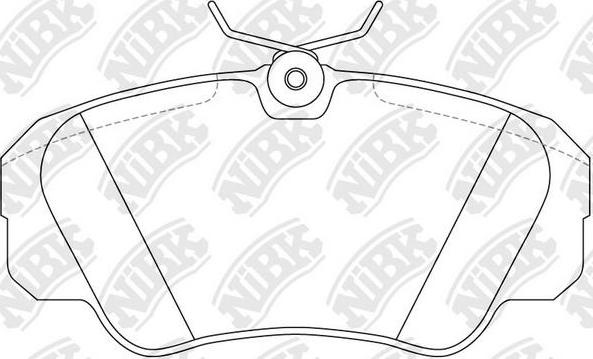 NiBK PN0022 - Kit de plaquettes de frein, frein à disque cwaw.fr