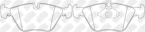 NiBK PN0027 - Kit de plaquettes de frein, frein à disque cwaw.fr