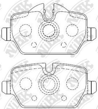 NiBK PN0070 - Kit de plaquettes de frein, frein à disque cwaw.fr