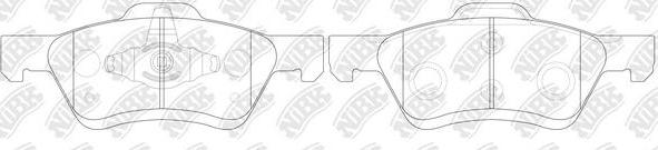 NiBK PN0071 - Kit de plaquettes de frein, frein à disque cwaw.fr