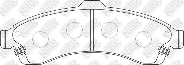 NiBK PN0077 - Kit de plaquettes de frein, frein à disque cwaw.fr