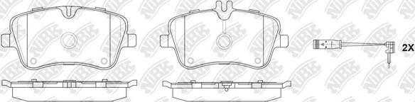 NiBK PN0199W - Kit de plaquettes de frein, frein à disque cwaw.fr