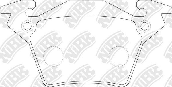 NiBK PN0141 - Kit de plaquettes de frein, frein à disque cwaw.fr