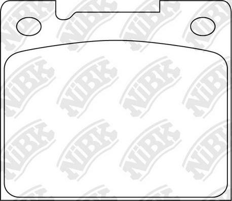 NiBK PN0143 - Kit de plaquettes de frein, frein à disque cwaw.fr