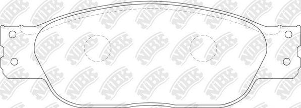 NiBK PN0142 - Kit de plaquettes de frein, frein à disque cwaw.fr