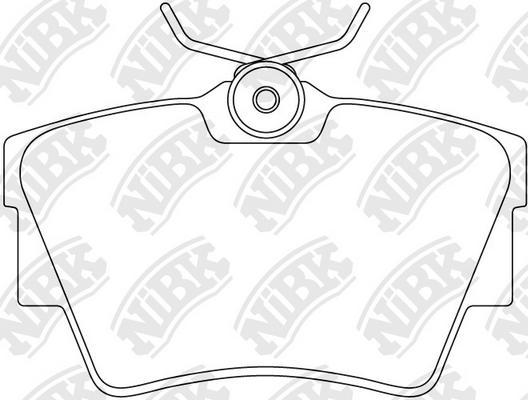 NiBK PN0147 - Kit de plaquettes de frein, frein à disque cwaw.fr