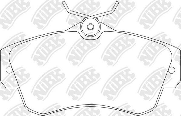 NiBK PN0154 - Kit de plaquettes de frein, frein à disque cwaw.fr