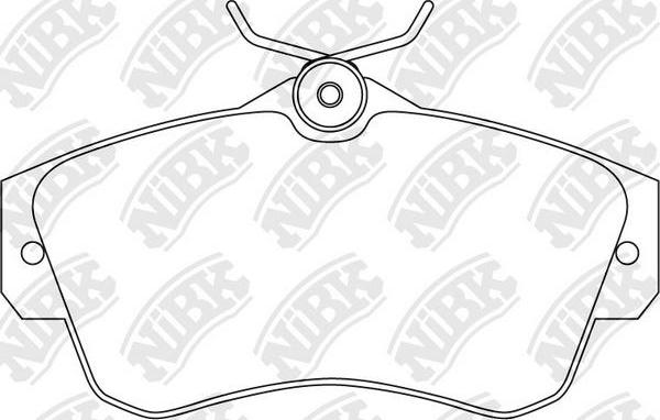 NiBK PN0154 - Kit de plaquettes de frein, frein à disque cwaw.fr