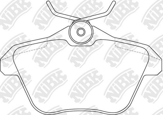 NiBK PN0104 - Kit de plaquettes de frein, frein à disque cwaw.fr