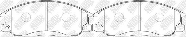 NiBK PN0103 - Kit de plaquettes de frein, frein à disque cwaw.fr