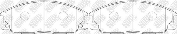 NiBK PN0115 - Kit de plaquettes de frein, frein à disque cwaw.fr