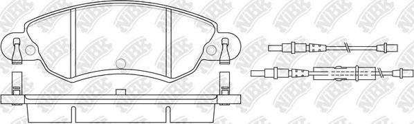 NiBK PN0183W - Kit de plaquettes de frein, frein à disque cwaw.fr