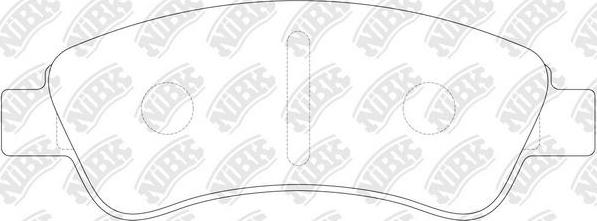 NiBK PN0182 - Kit de plaquettes de frein, frein à disque cwaw.fr