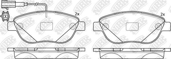 NiBK PN0187W - Kit de plaquettes de frein, frein à disque cwaw.fr