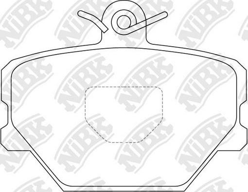 NiBK PN0139 - Kit de plaquettes de frein, frein à disque cwaw.fr