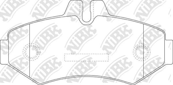 NiBK PN0135 - Kit de plaquettes de frein, frein à disque cwaw.fr