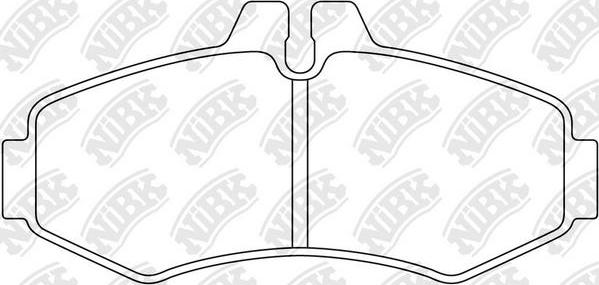 NiBK PN0132 - Kit de plaquettes de frein, frein à disque cwaw.fr