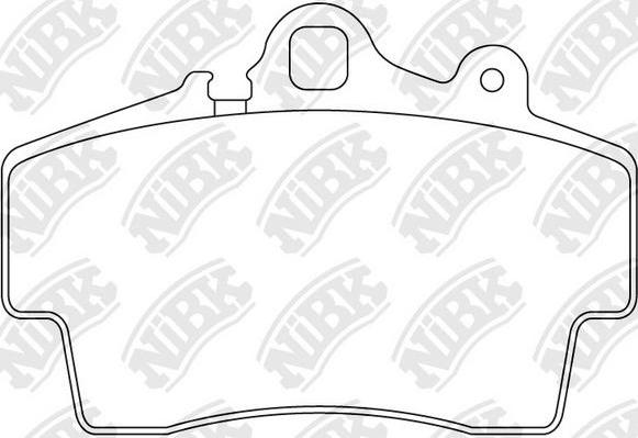 NiBK PN0129 - Kit de plaquettes de frein, frein à disque cwaw.fr