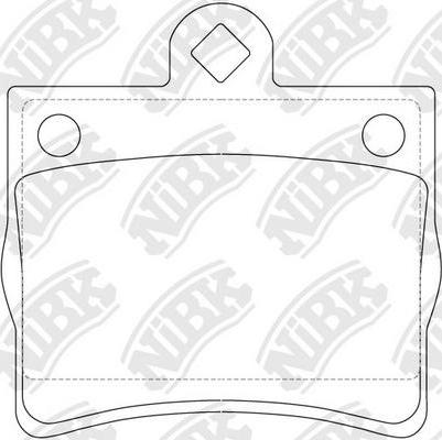 NiBK PN0125 - Kit de plaquettes de frein, frein à disque cwaw.fr