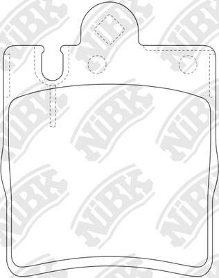 NiBK PN0126 - Kit de plaquettes de frein, frein à disque cwaw.fr