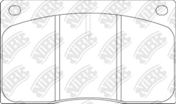 NiBK PN0121 - Kit de plaquettes de frein, frein à disque cwaw.fr