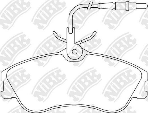 NiBK PN0173W - Kit de plaquettes de frein, frein à disque cwaw.fr