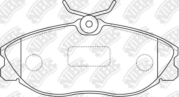 NiBK PN0173 - Kit de plaquettes de frein, frein à disque cwaw.fr