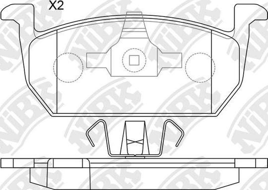 NiBK PN0891 - Kit de plaquettes de frein, frein à disque cwaw.fr