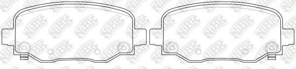 NiBK PN0849 - Kit de plaquettes de frein, frein à disque cwaw.fr