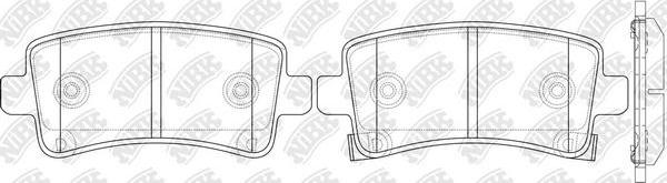 NiBK PN0840 - Kit de plaquettes de frein, frein à disque cwaw.fr