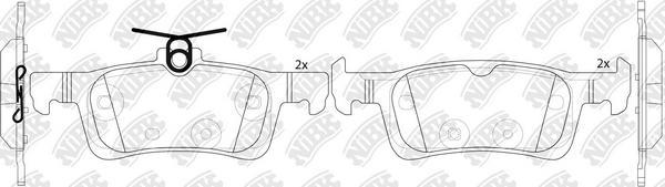 NiBK PN0856 - Kit de plaquettes de frein, frein à disque cwaw.fr