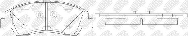 NiBK PN0858 - Kit de plaquettes de frein, frein à disque cwaw.fr