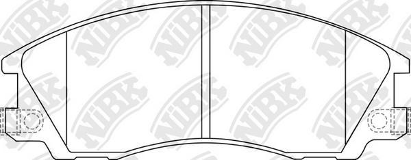 NiBK PN0853 - Kit de plaquettes de frein, frein à disque cwaw.fr