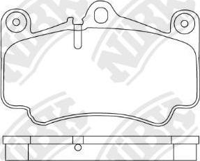 NiBK PN0819 - Kit de plaquettes de frein, frein à disque cwaw.fr