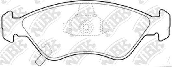 NiBK PN0810 - Kit de plaquettes de frein, frein à disque cwaw.fr